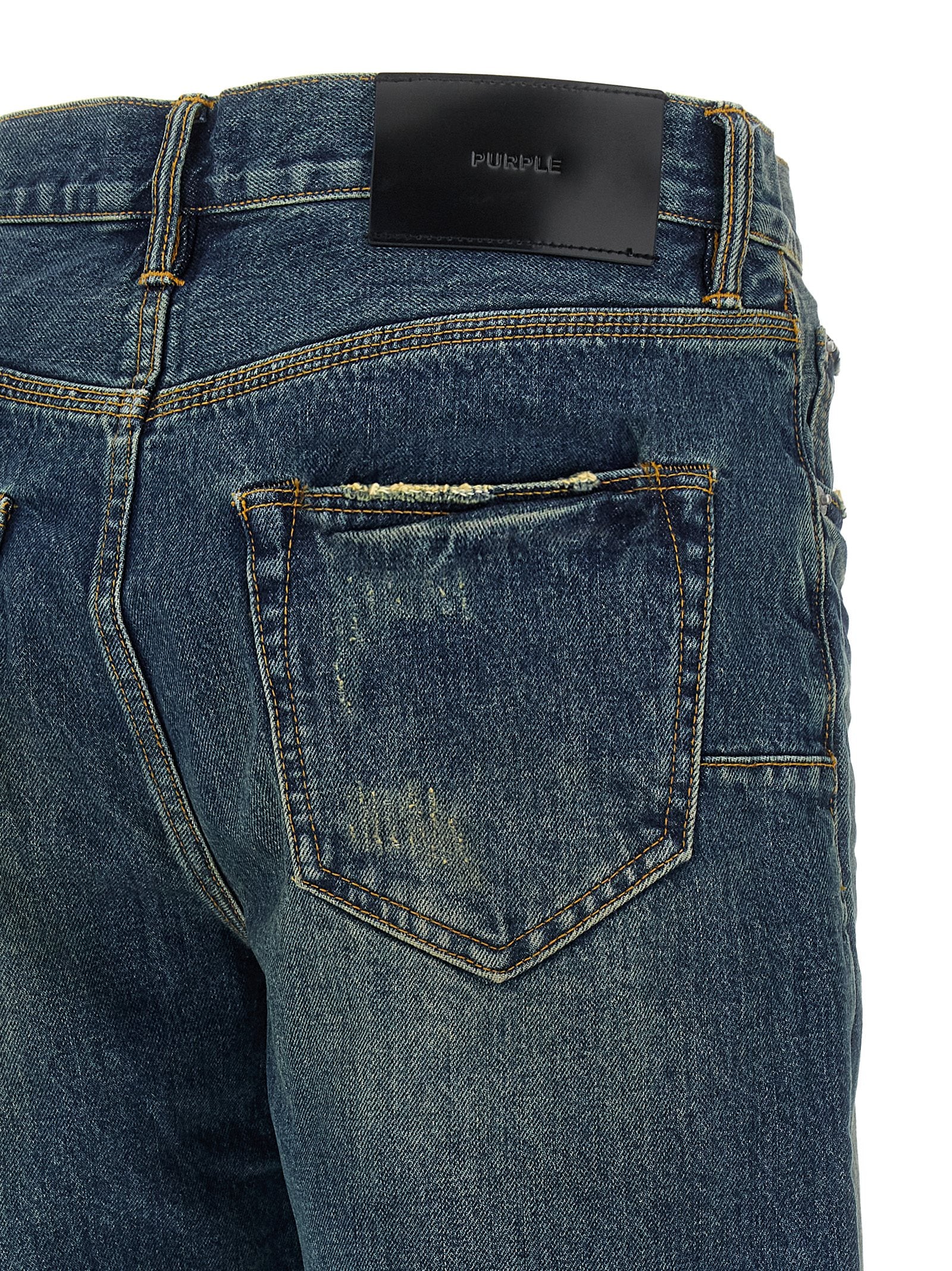 Blue Cotton Bermuda Shorts