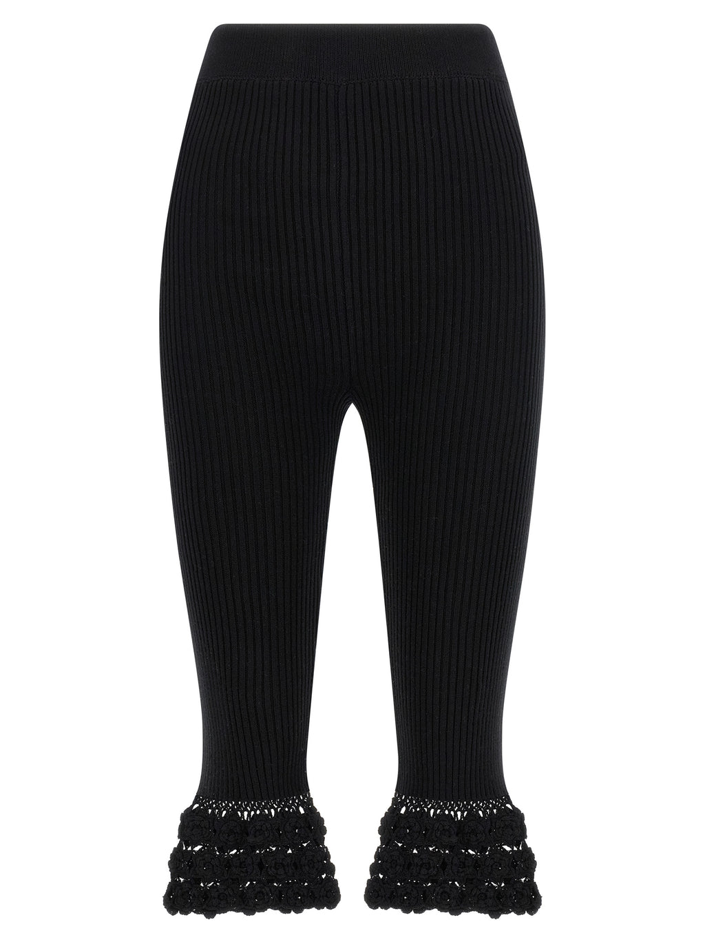 Black Organic Cotton Casual Pants