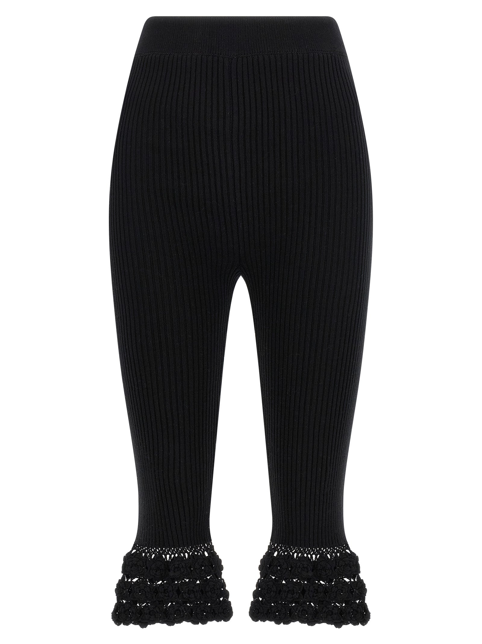 Black Organic Cotton Casual Pants