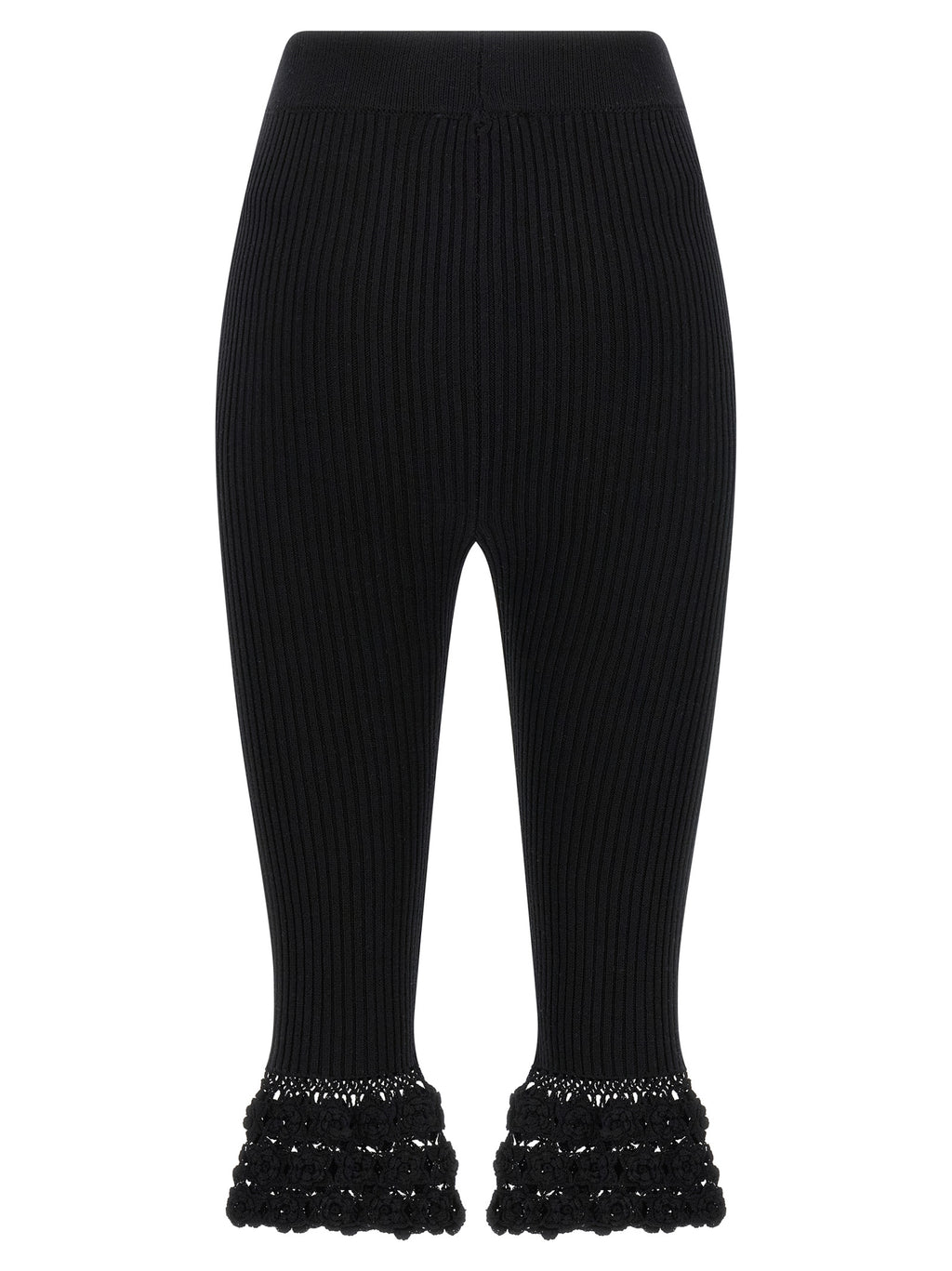 Black Organic Cotton Casual Pants