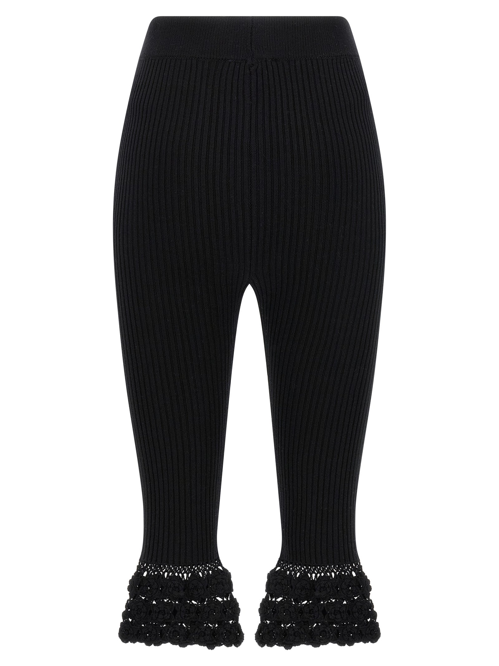 Black Organic Cotton Casual Pants
