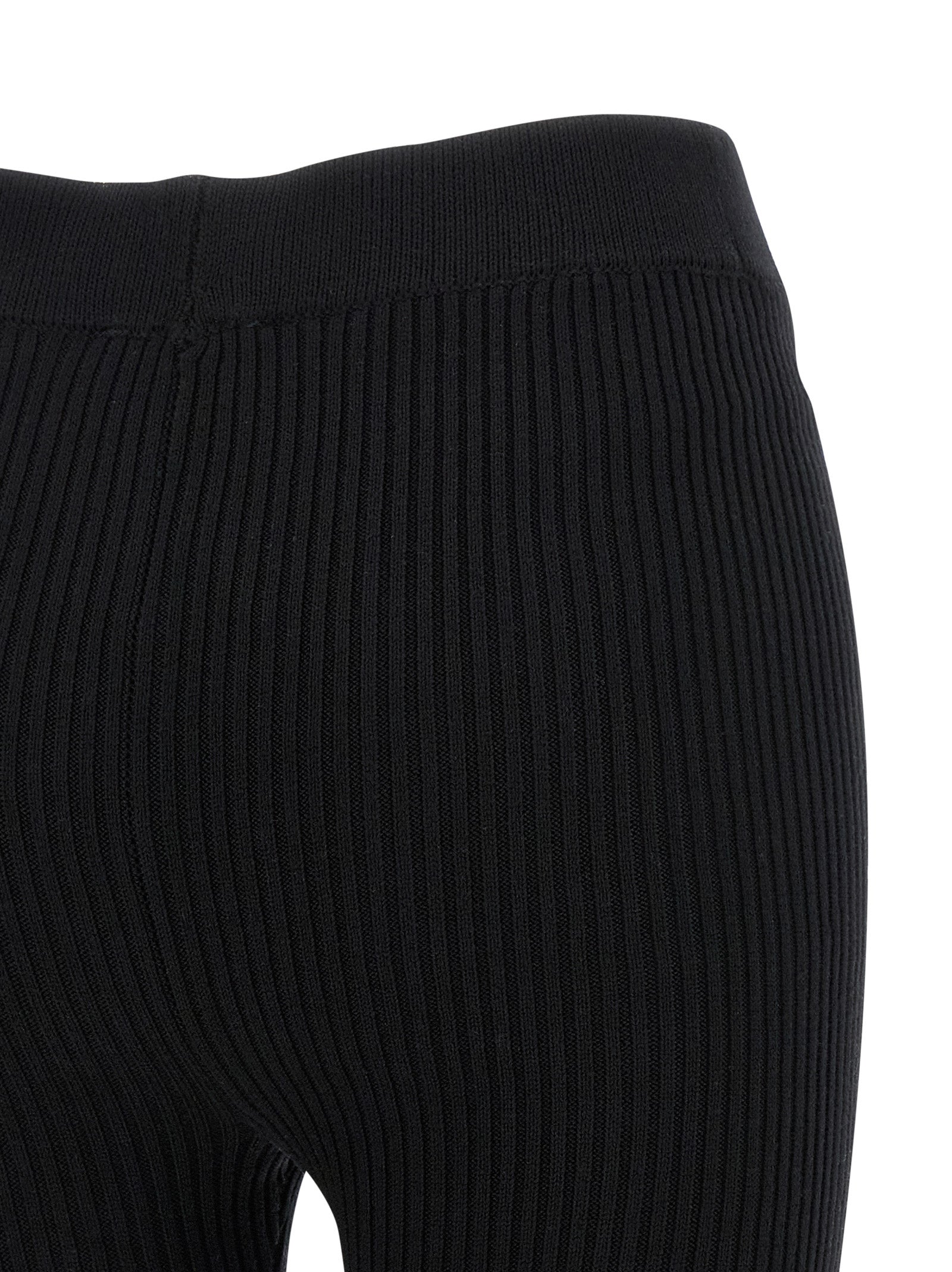 Black Organic Cotton Casual Pants