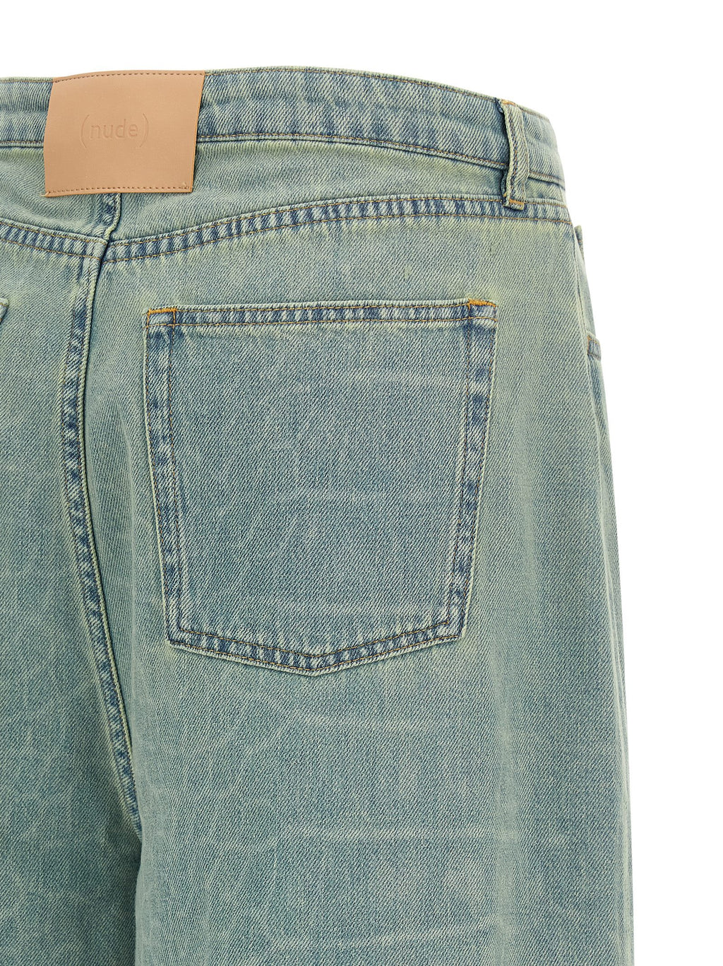 Blue Cotton Bermuda Shorts