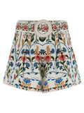 Multicolor Cotton Bermuda Shorts