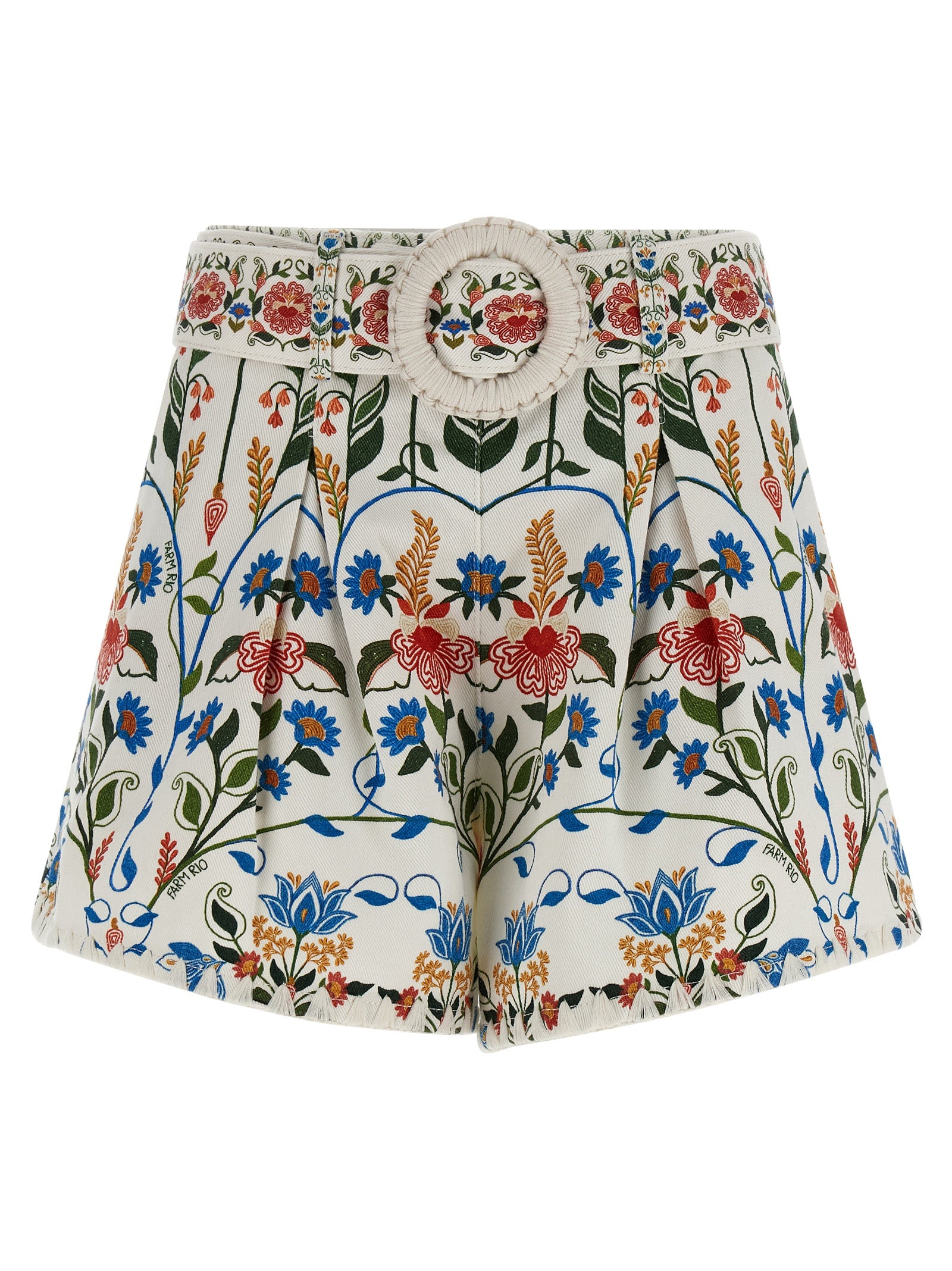 Multicolor Cotton Bermuda Shorts