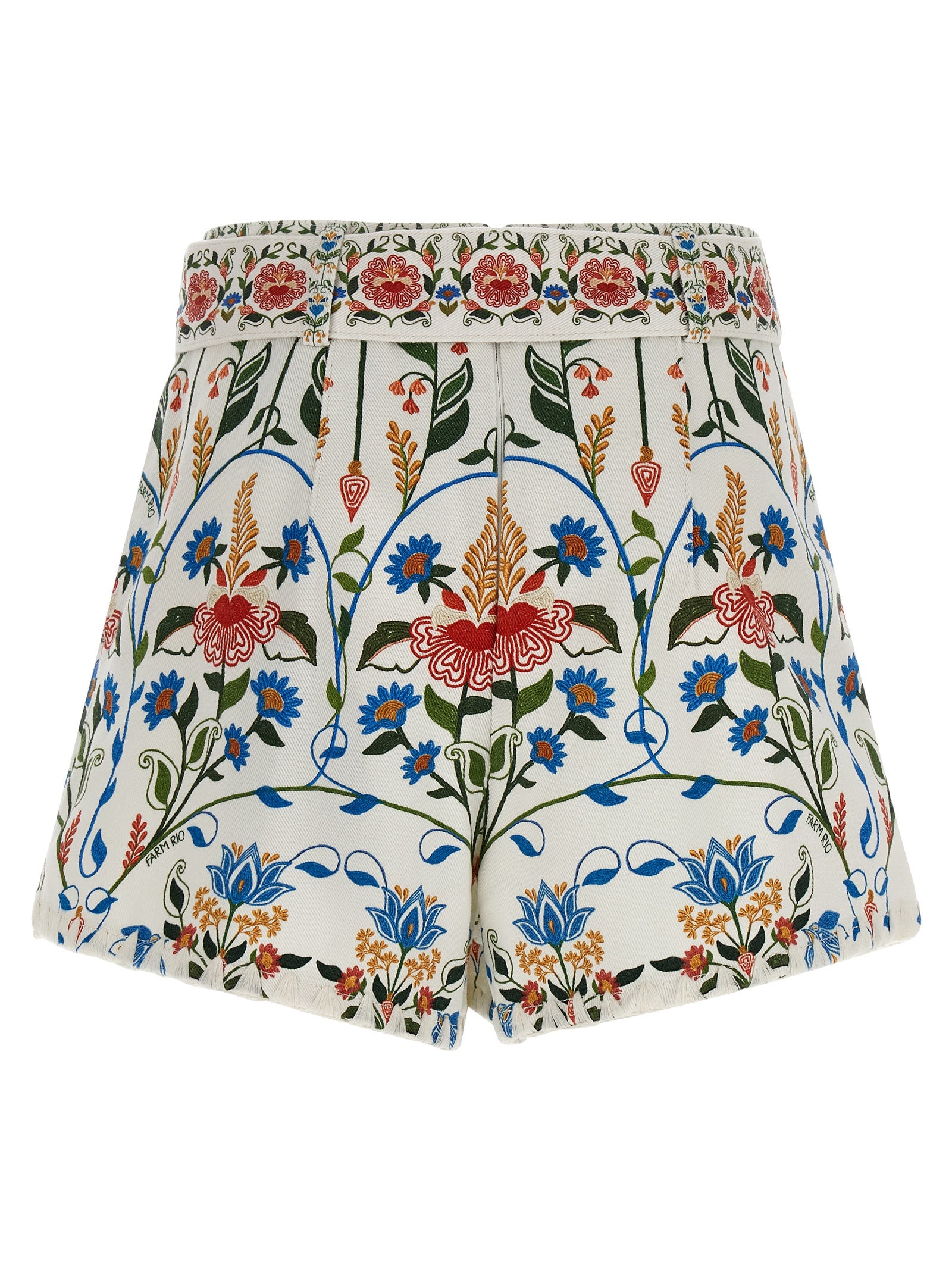 Multicolor Cotton Bermuda Shorts