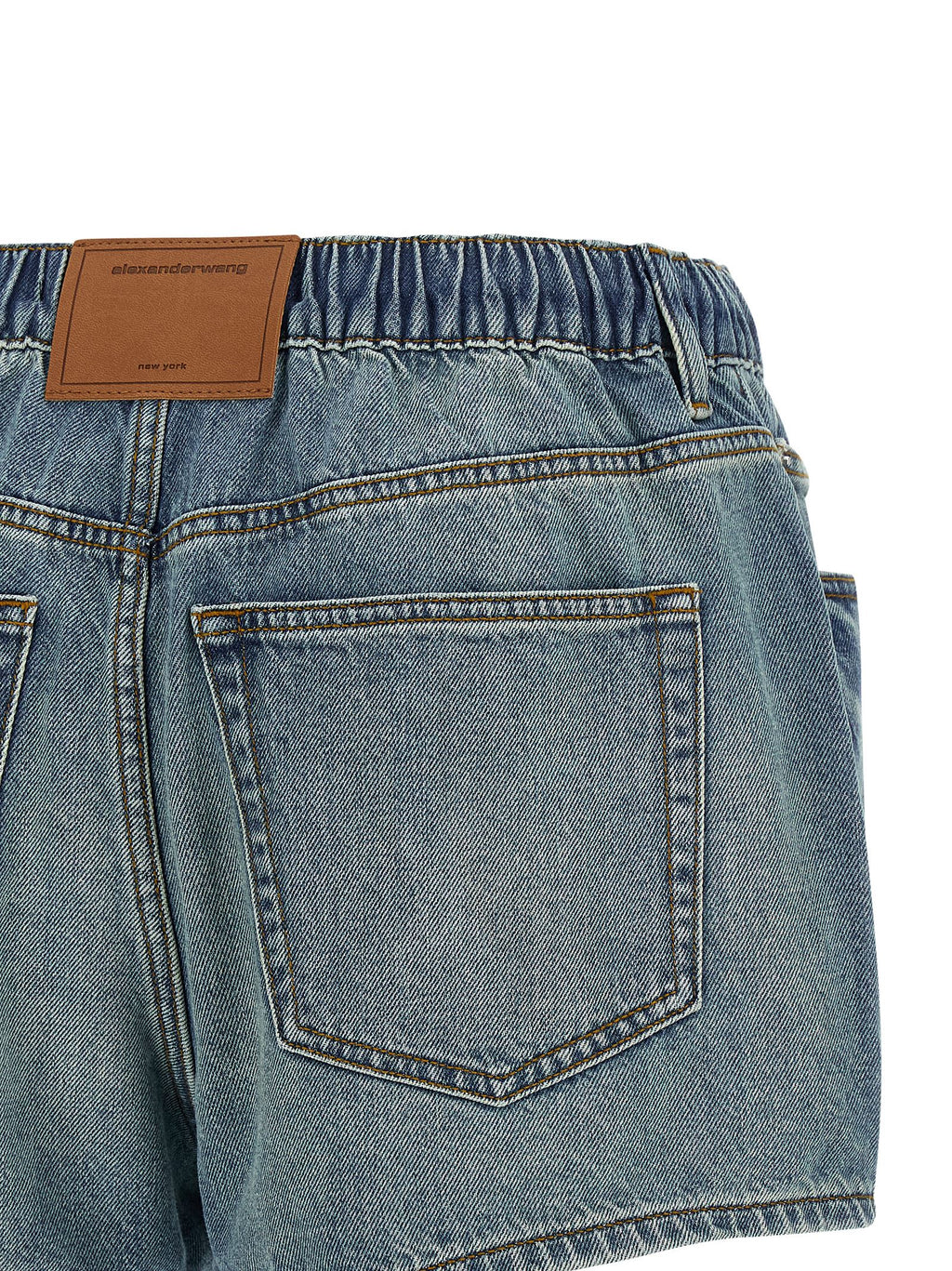 Blue Cotton Bermuda Shorts