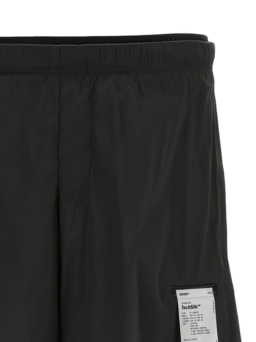 Black Nylon Bermuda Shorts