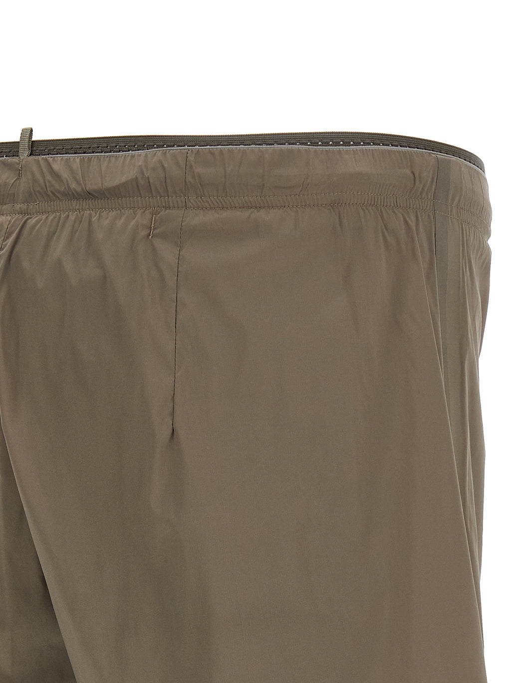 Brown Nylon Bermuda Shorts