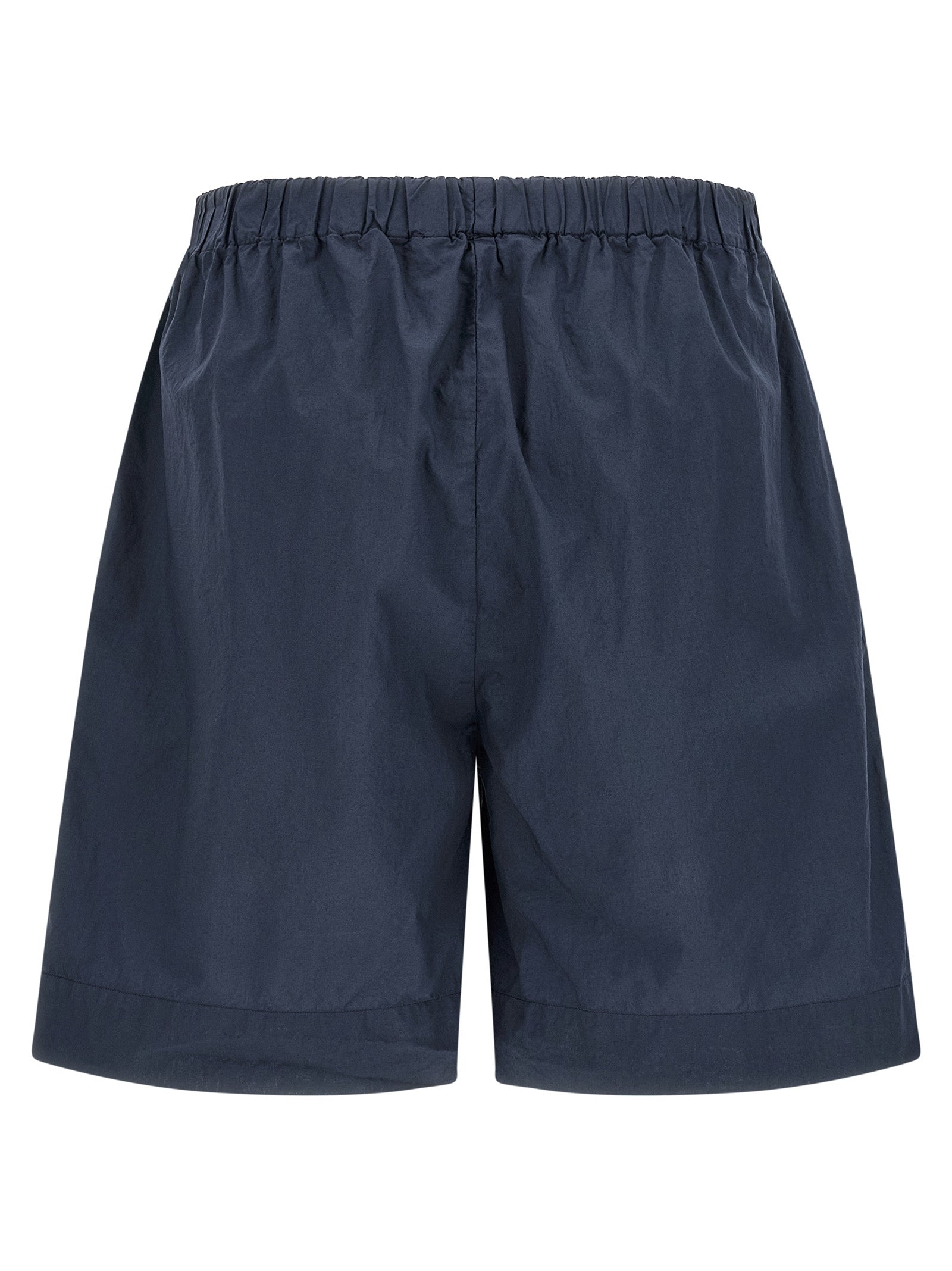 Blue Cotton Bermuda Shorts