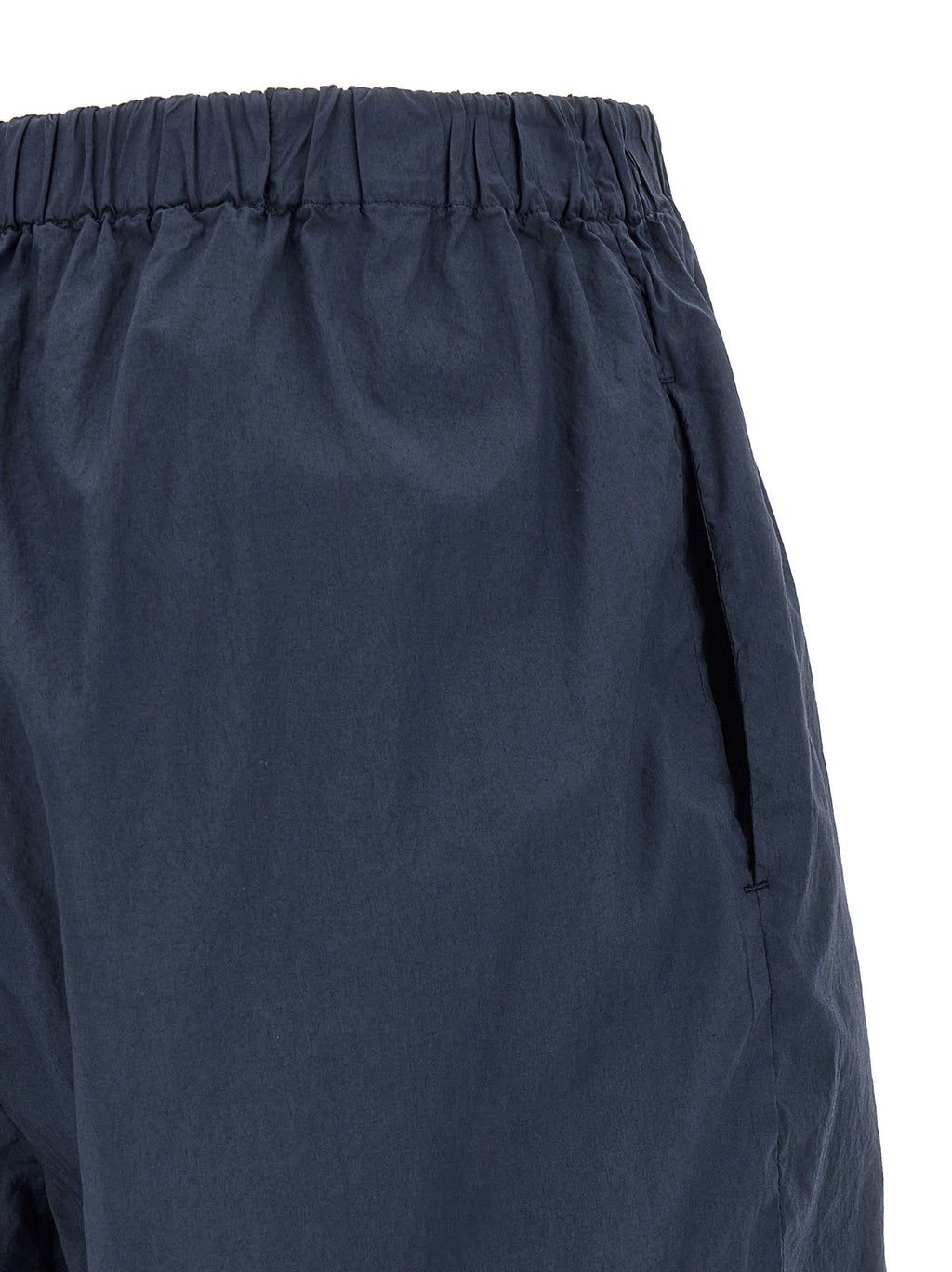 Blue Cotton Bermuda Shorts