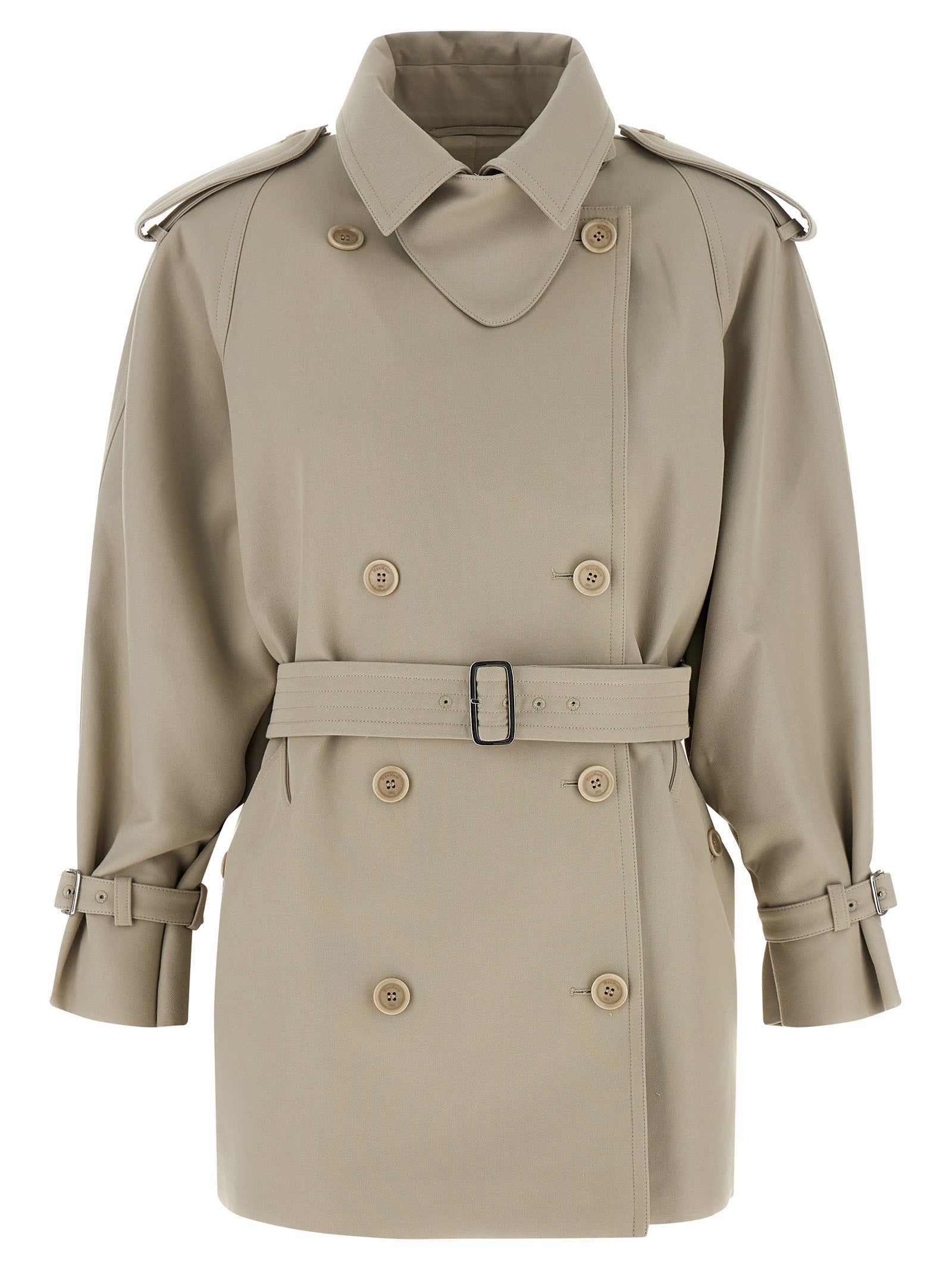 Beige Cotton Coat