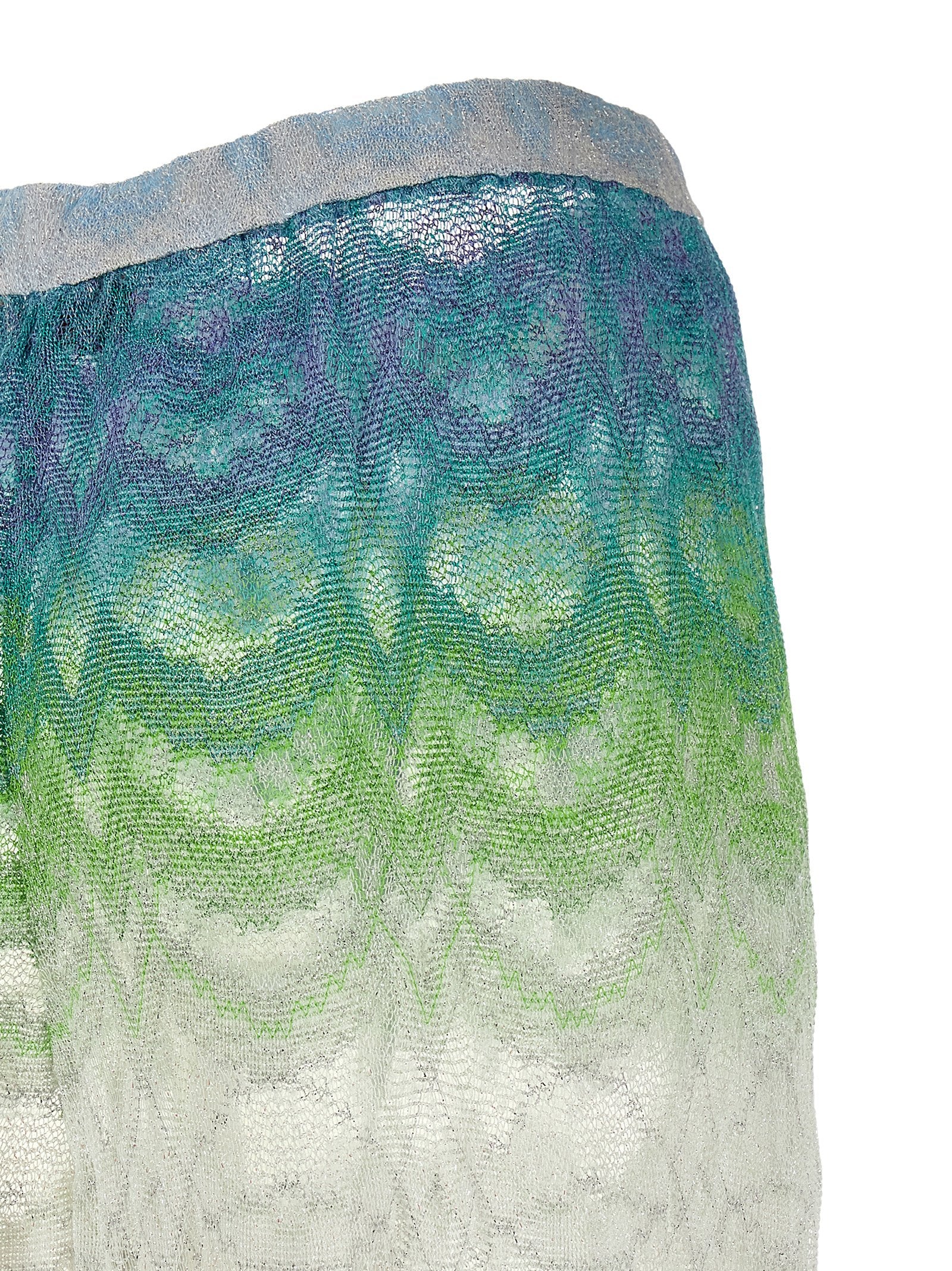 Multicolor Viscose Flared Pants