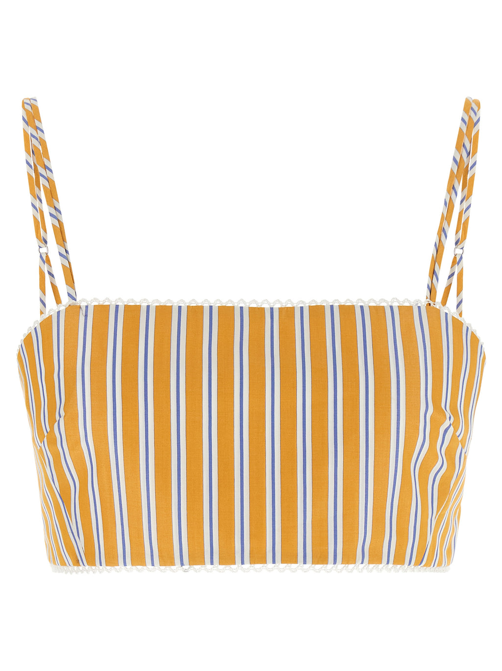 Bicolor Cotton Sleeveles T-Shirt