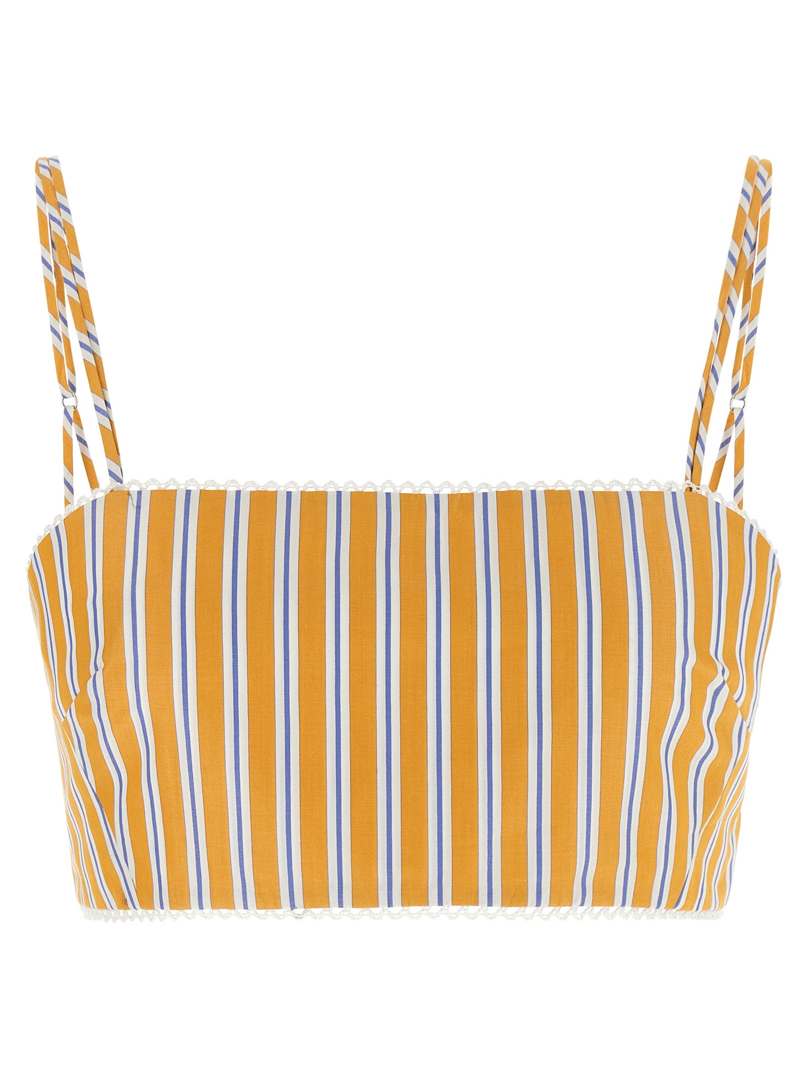 Bicolor Cotton Sleeveles T-Shirt