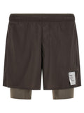 Gray Nylon Bermuda Shorts