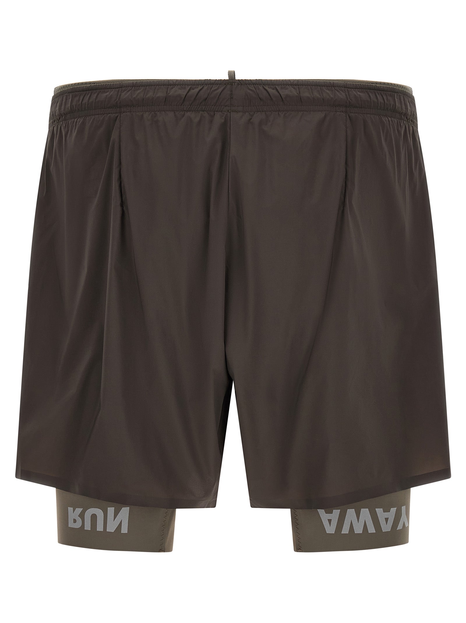 Gray Nylon Bermuda Shorts