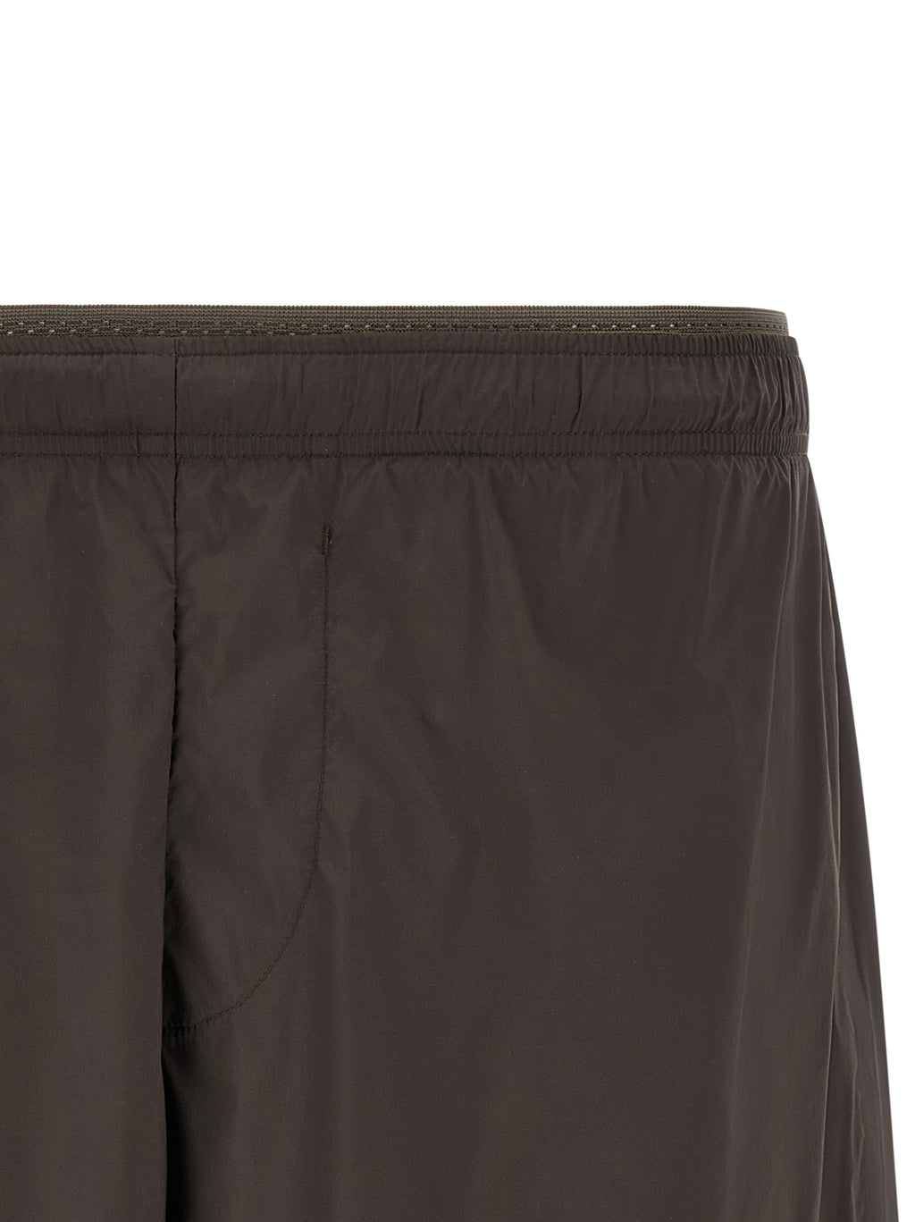 Gray Nylon Bermuda Shorts