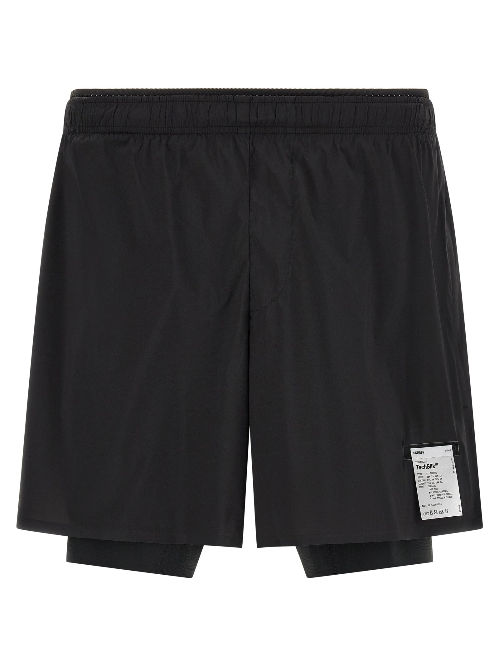 Black Nylon Bermuda Shorts