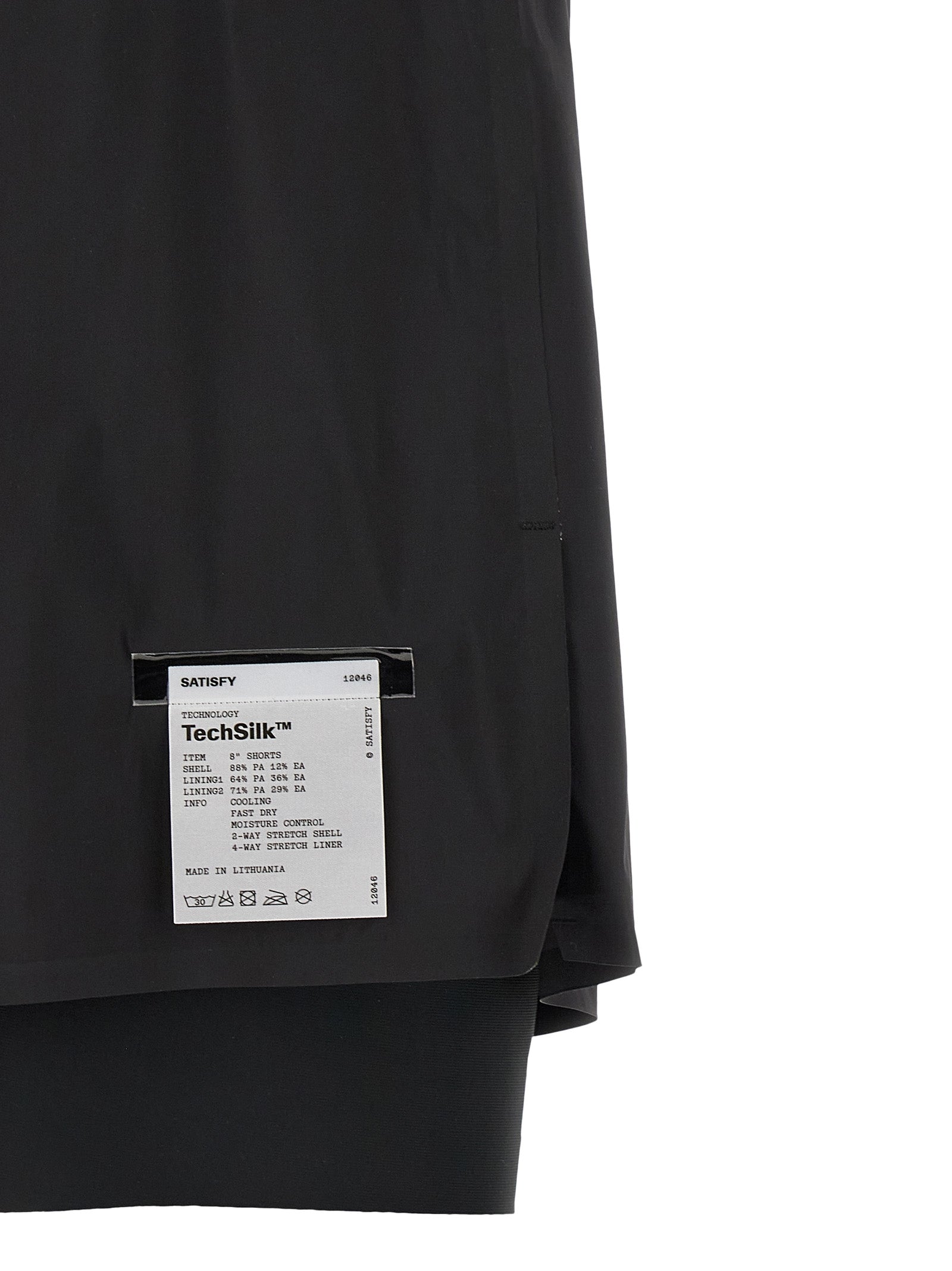 Black Nylon Bermuda Shorts