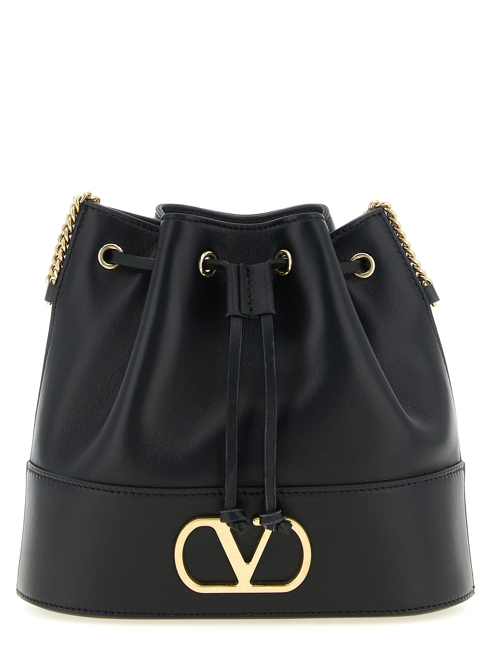 Black Lamb Leather Crossbody Bag