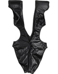 Black Deep V-Neck Cutout One Piece Swimwear