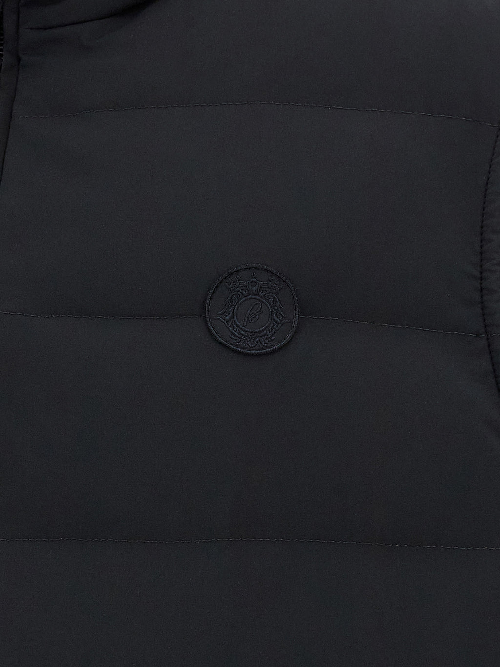 Blue Polyester Sleeveless Jacket