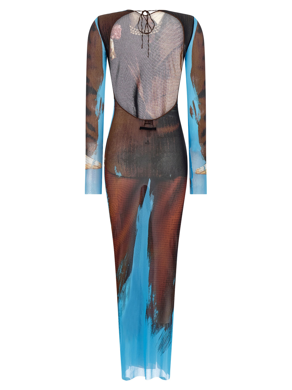 Multicolor Polyamide Long Dress