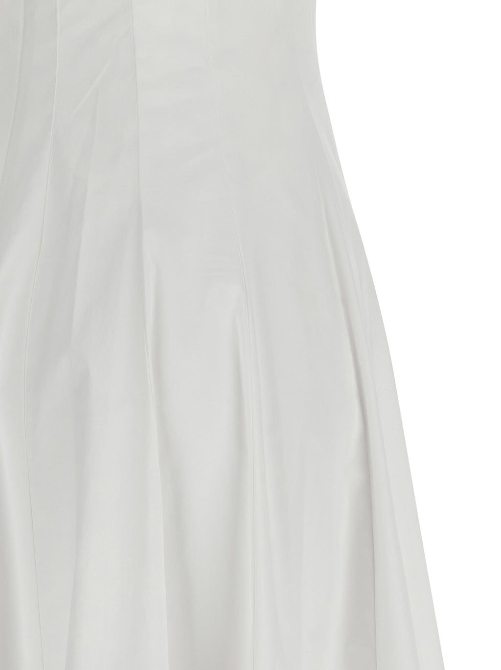 White Cotton Midi Dress