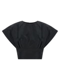 Black Polyester Blouse