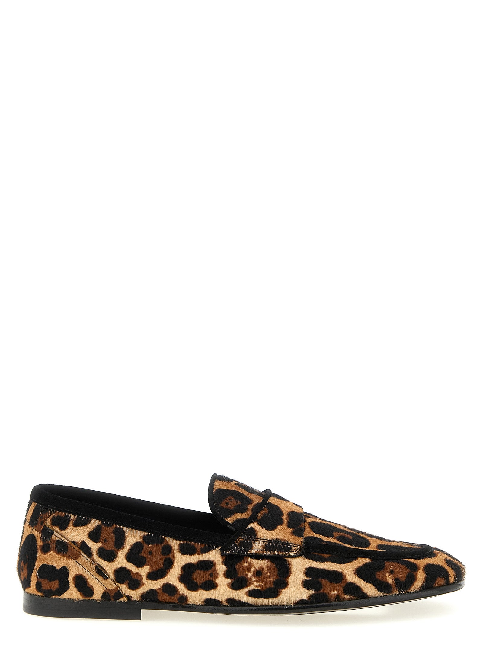 Brown Calfskin Slip-On Loafers