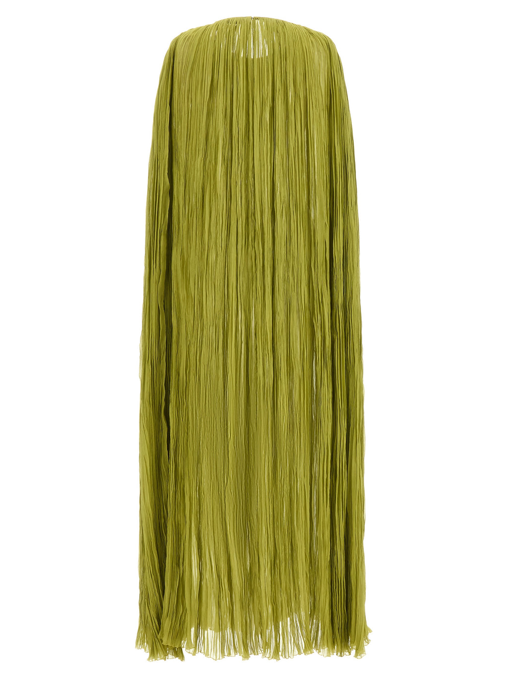 Bicolor Silk Long Dress