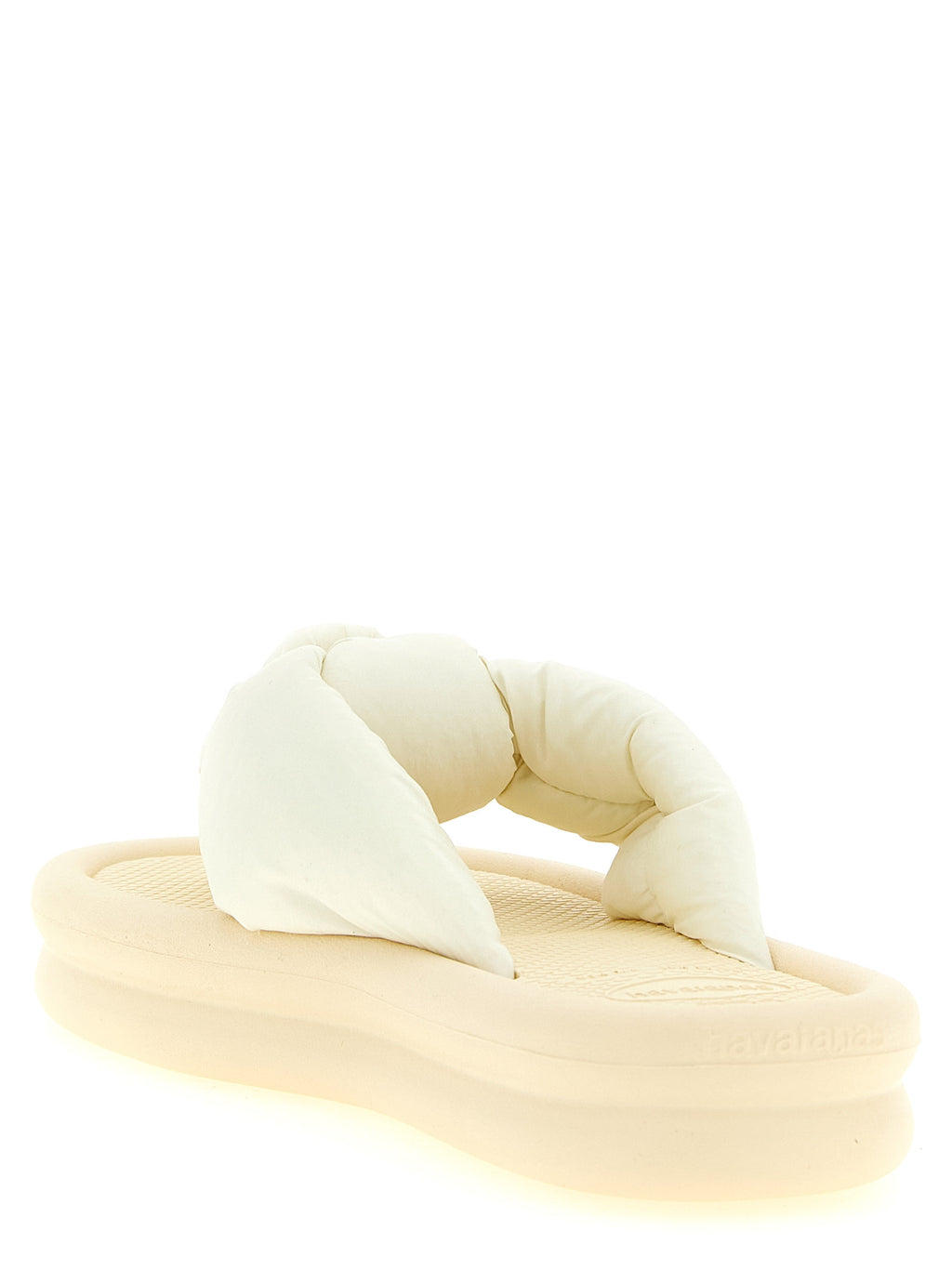 Beige Rubber Slides