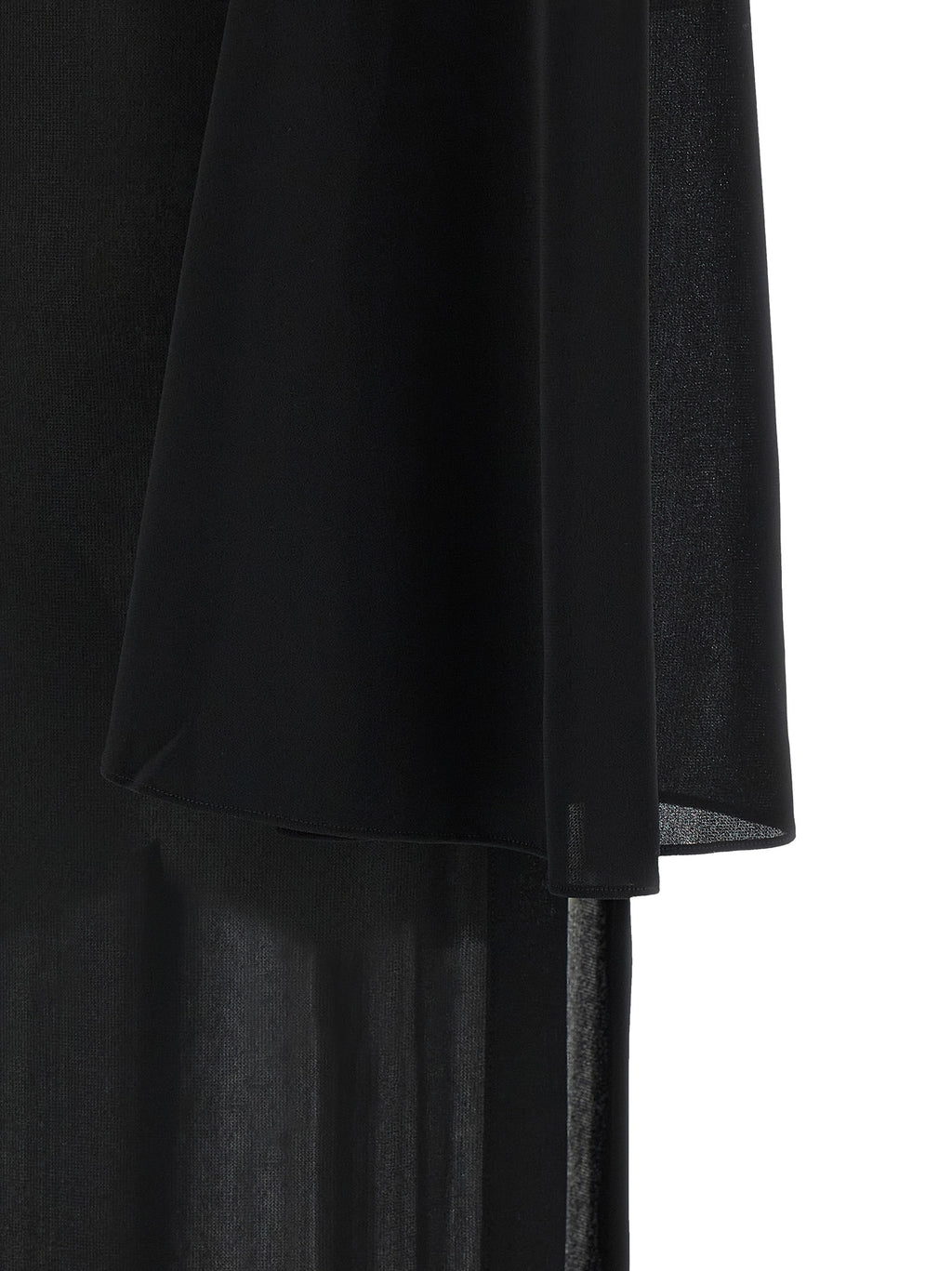 Black Polyester Long Dress
