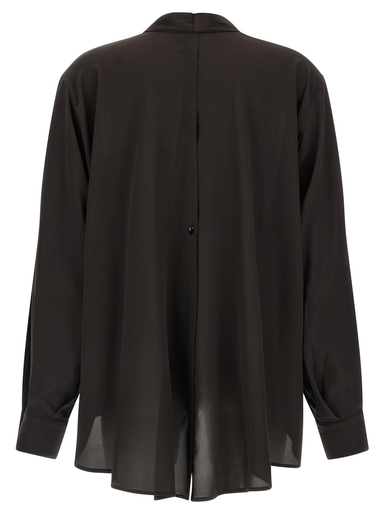 Brown Silk Blouse