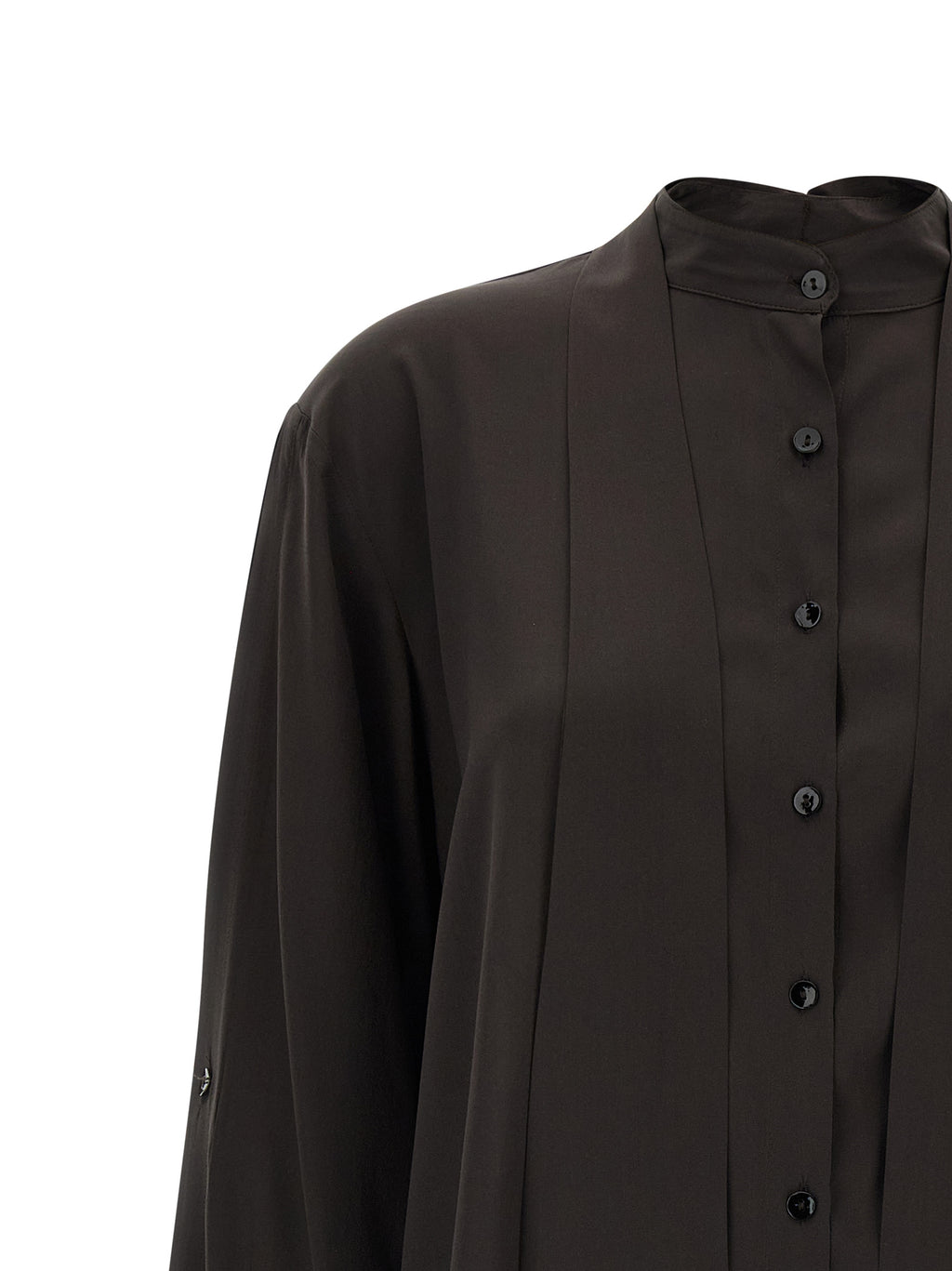 Brown Silk Blouse