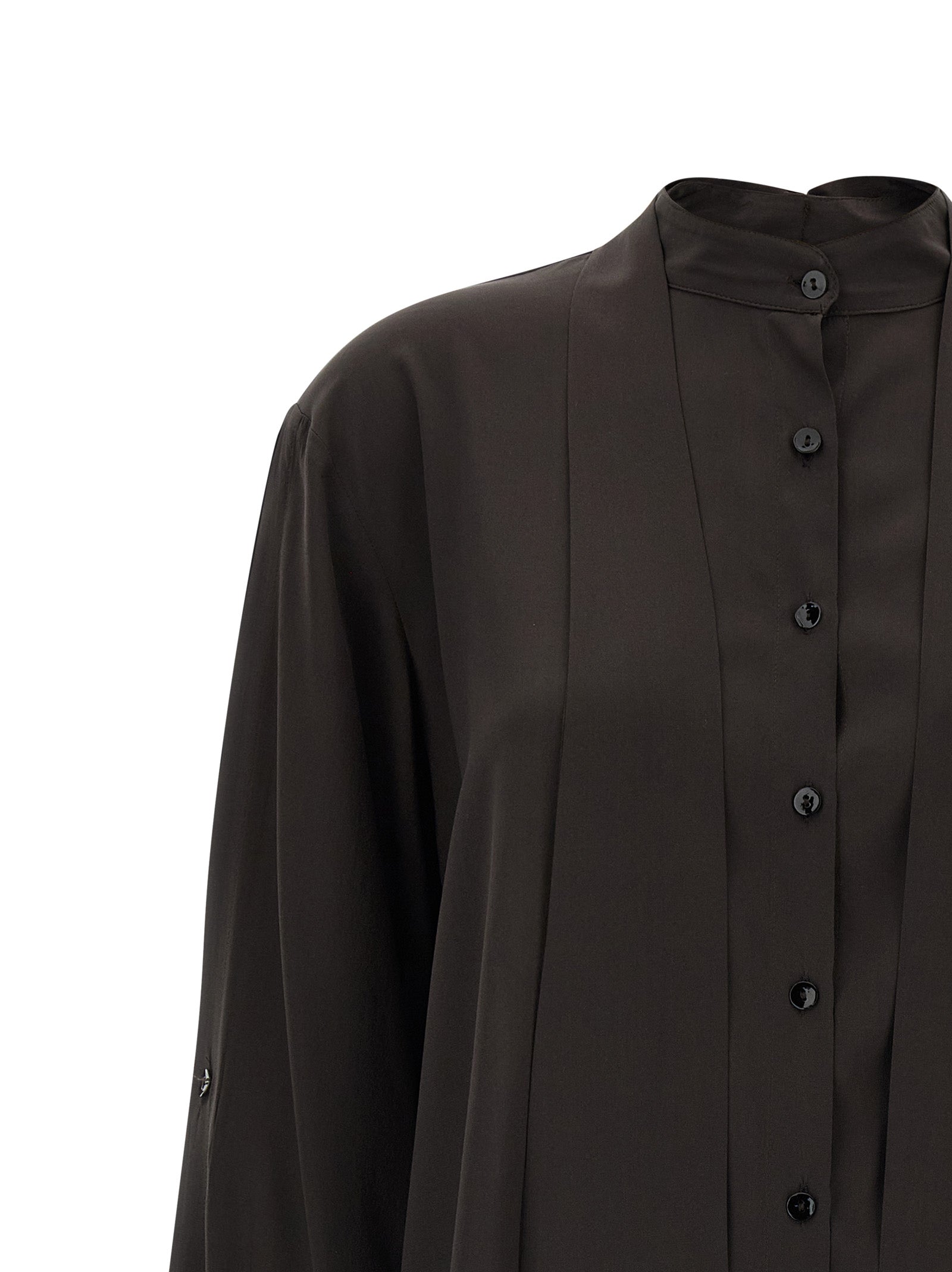 Brown Silk Blouse