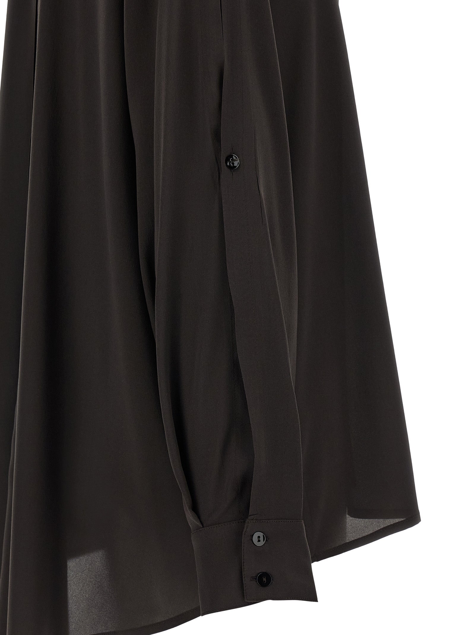 Brown Silk Blouse