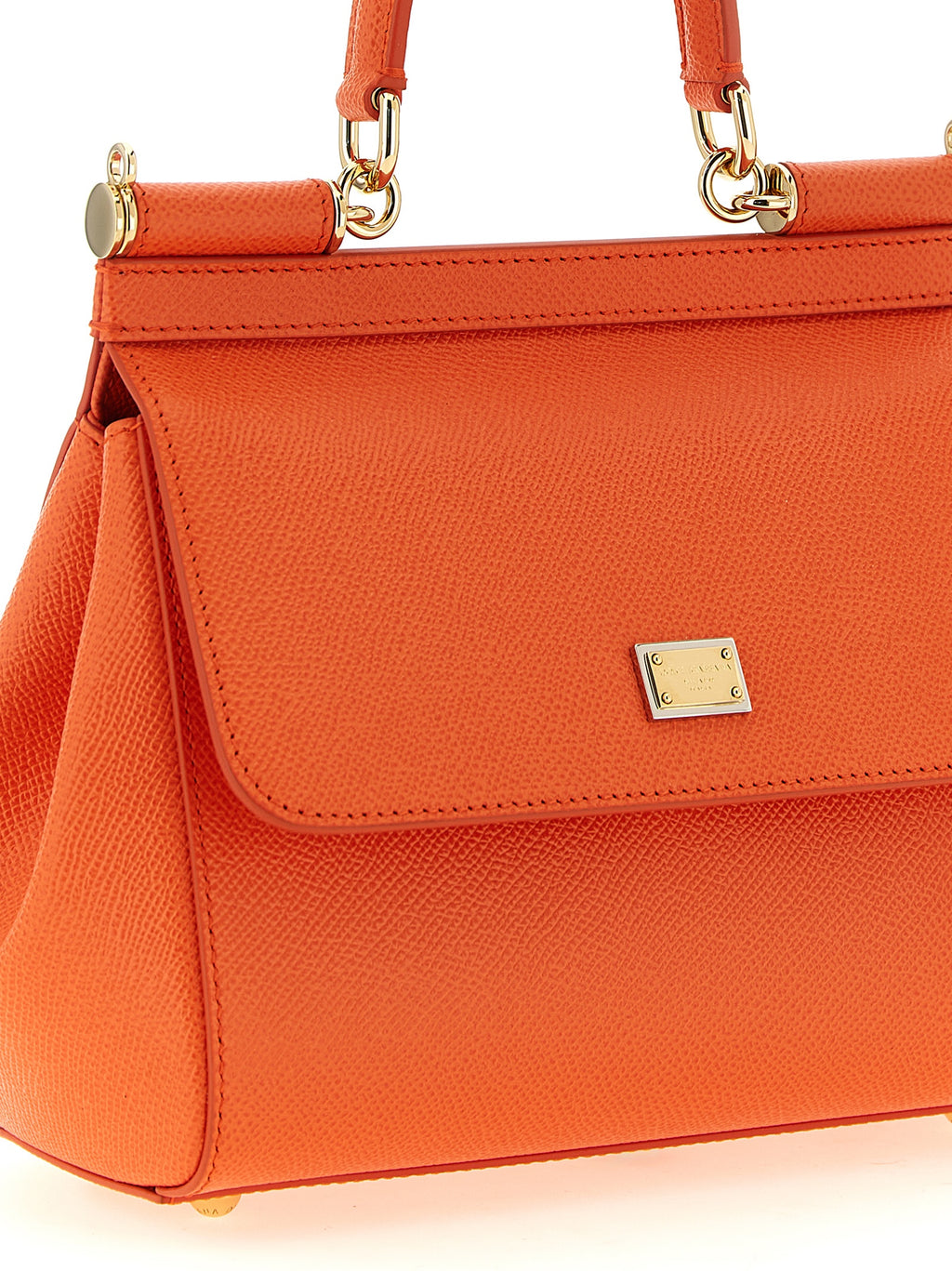 Orange Calfskin Handbag
