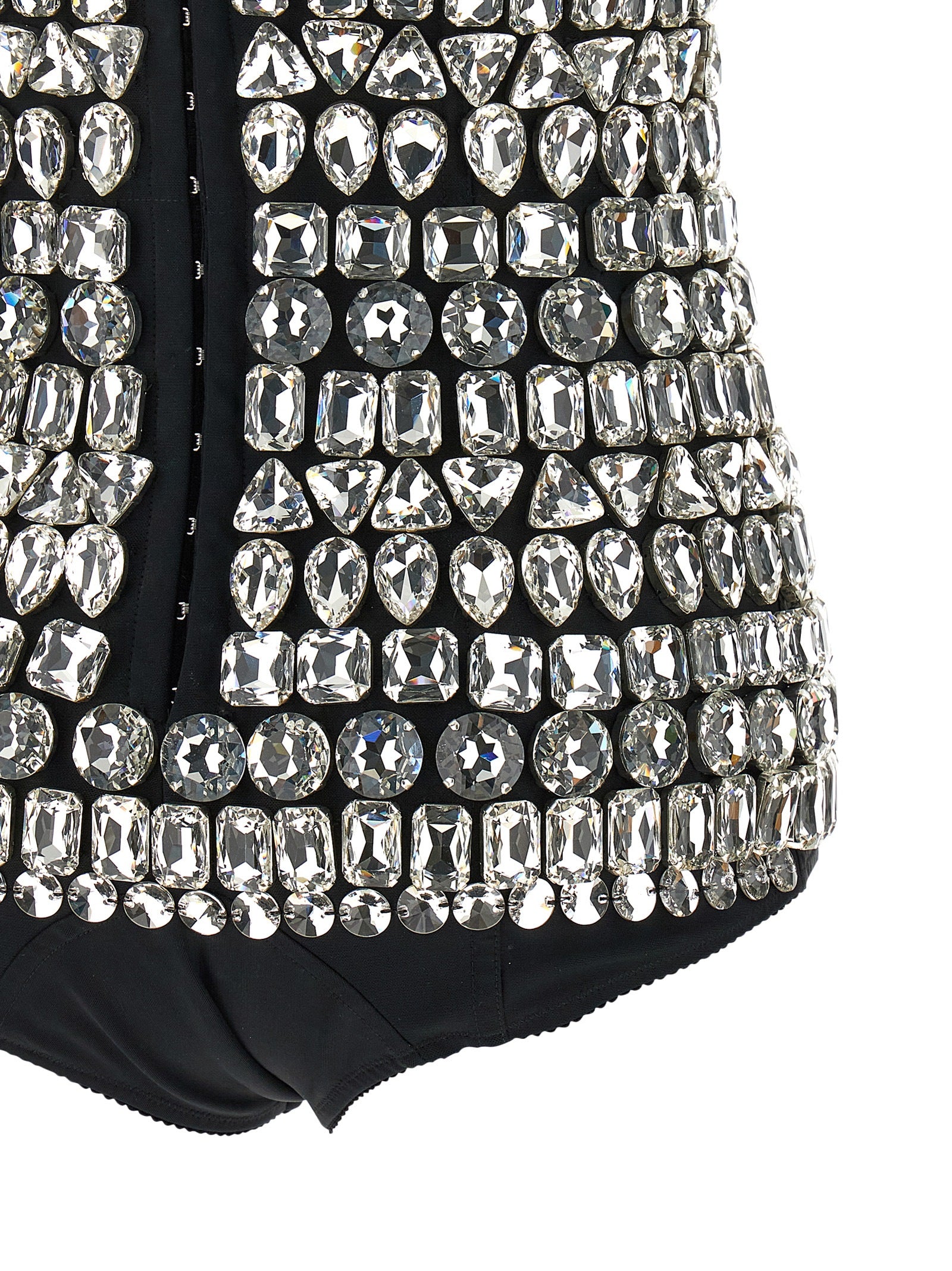 Silver Polyamide Bodysuit