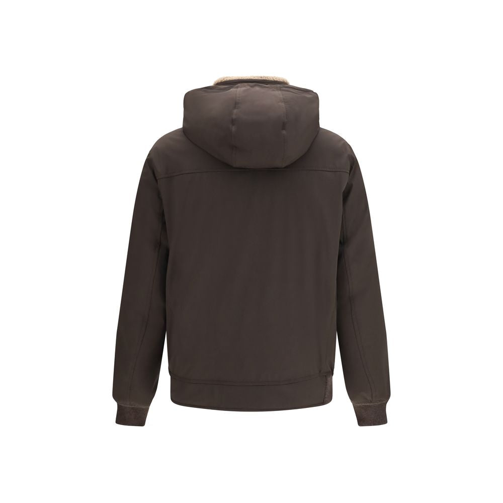 Brown Polyamide Bomber