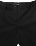 Black HighWaist Straight Dress Trouser Pants