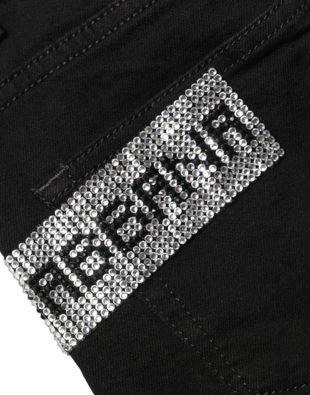 Black Grace Rhinestone HighWaist Denim Jeans