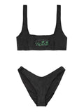 Black Polyester Bikini