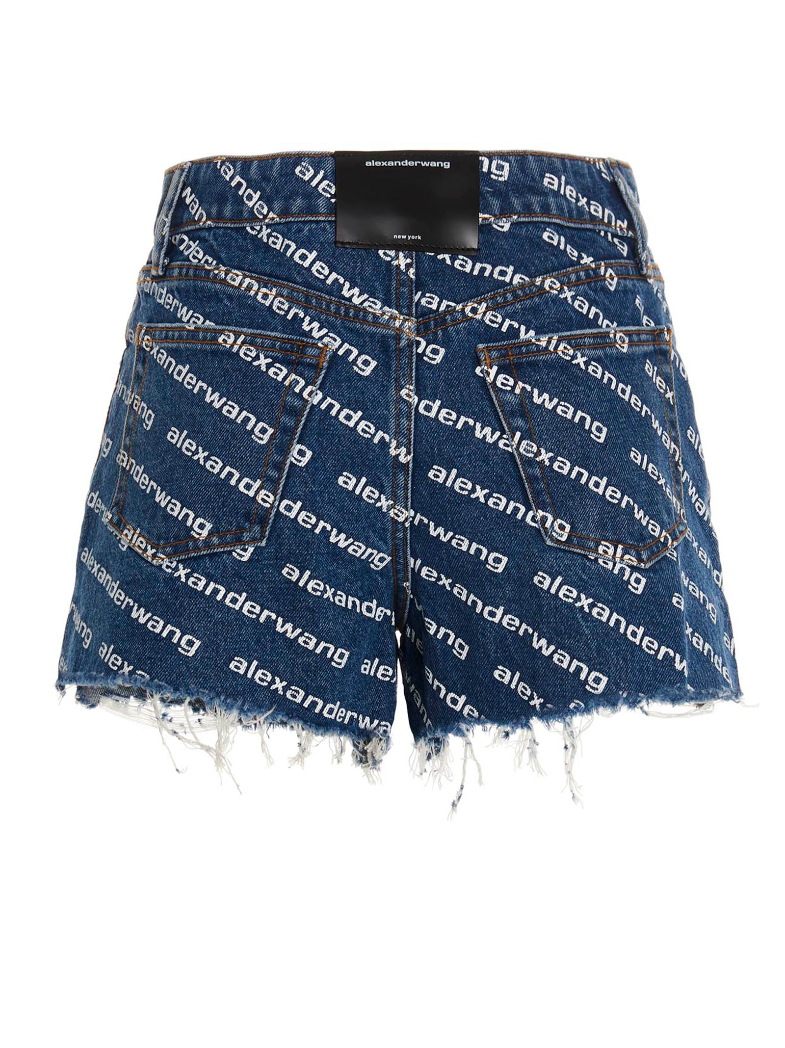 Blue Cotton Bermuda Shorts