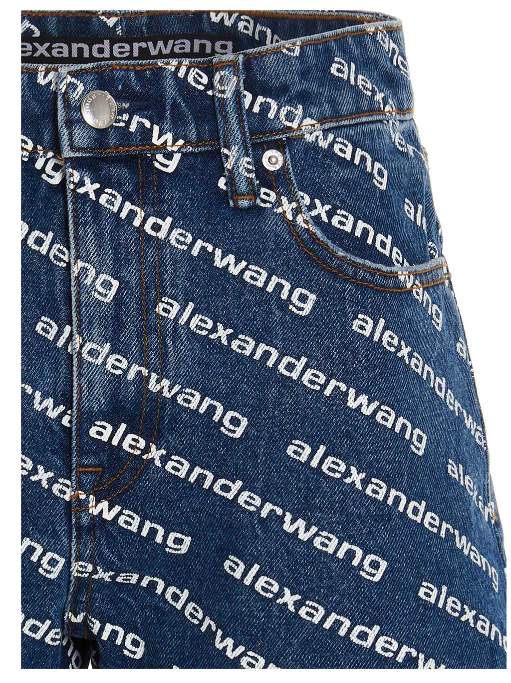 Blue Cotton Bermuda Shorts