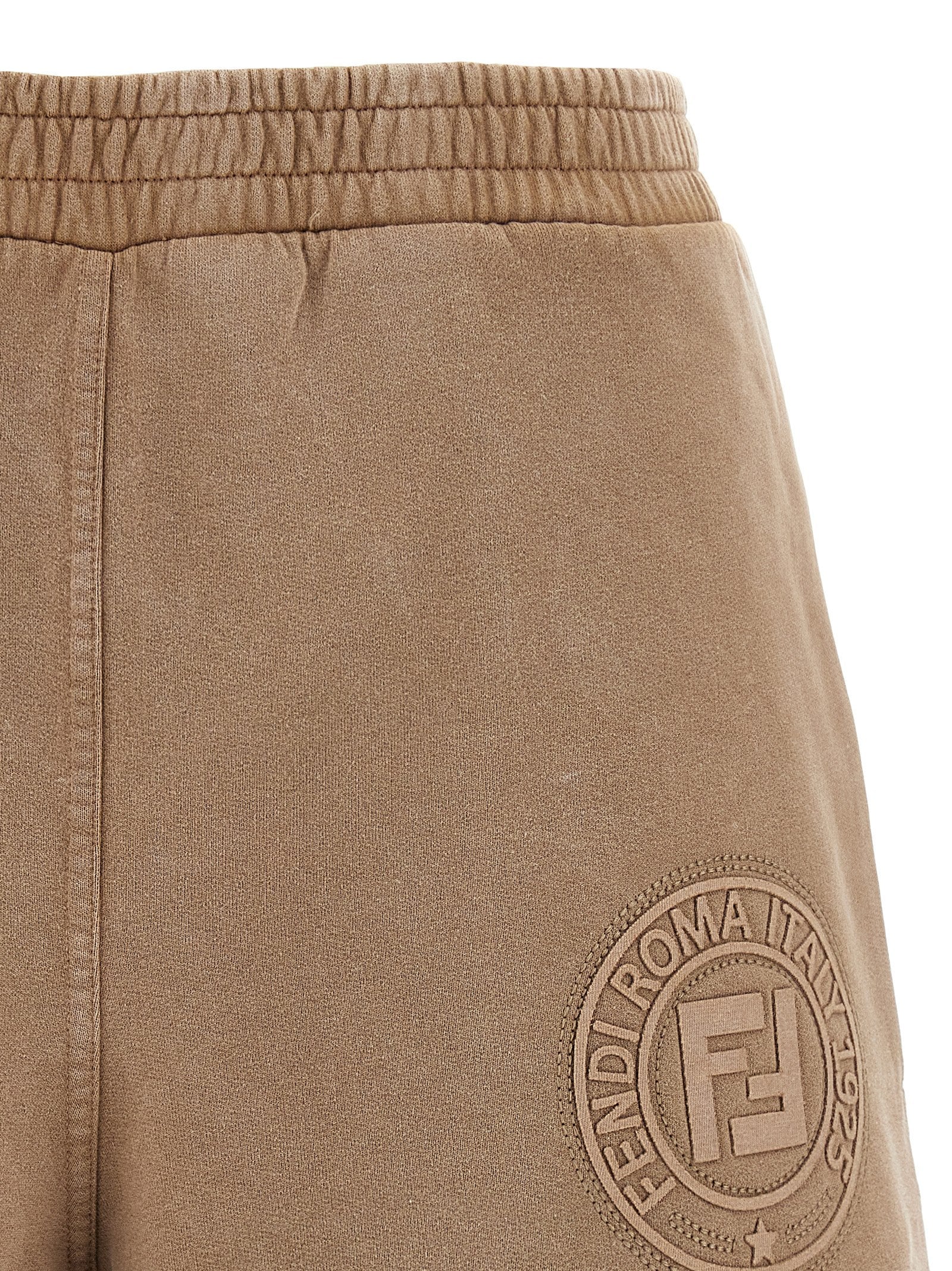 Brown Cotton Bermuda Shorts