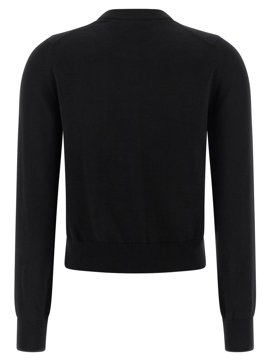 Black Virgin Wool Cardigan