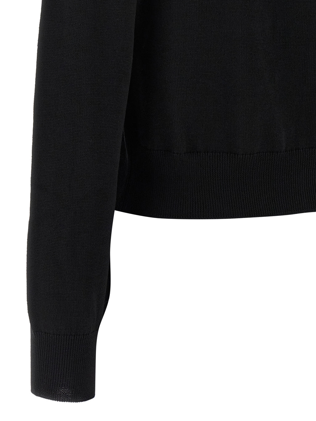 Black Virgin Wool Cardigan