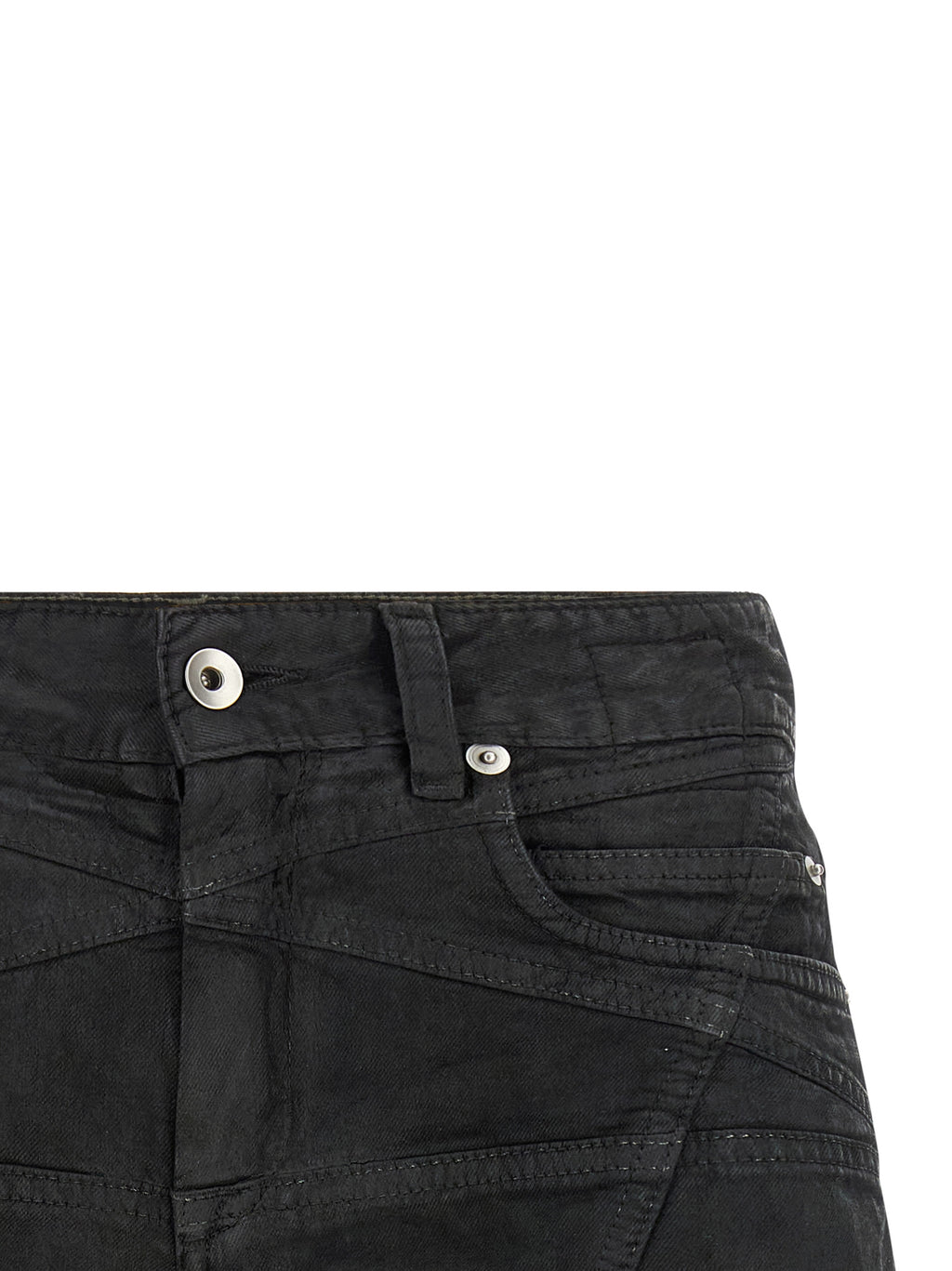 Black Cotton Bermuda Shorts